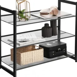 Sibel skohylla svart 74 x 62,5 cm