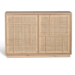 Sideboard med förvaring och rottingdörrar 120 cm bred - Stockholm