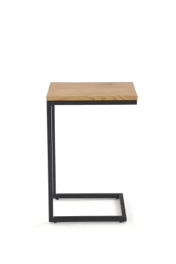 Sidobord 40 x 30 x 60 cm - Ek/svart + Fläckborttagare för möbler