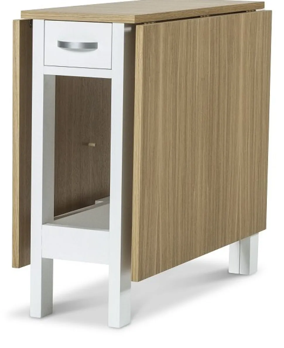 Signum matgrupp Slagbord vit/ek med 4 st svarta Dalsland pinnstolar + 4.00 x Stolsdyna