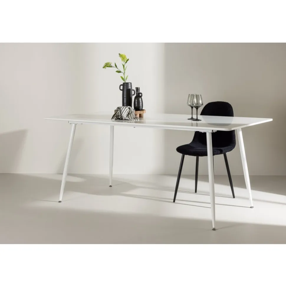 Silar matbord 180 x 90 cm - Vit