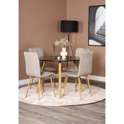 Sirocco Lyx matstol - Ljusgrå