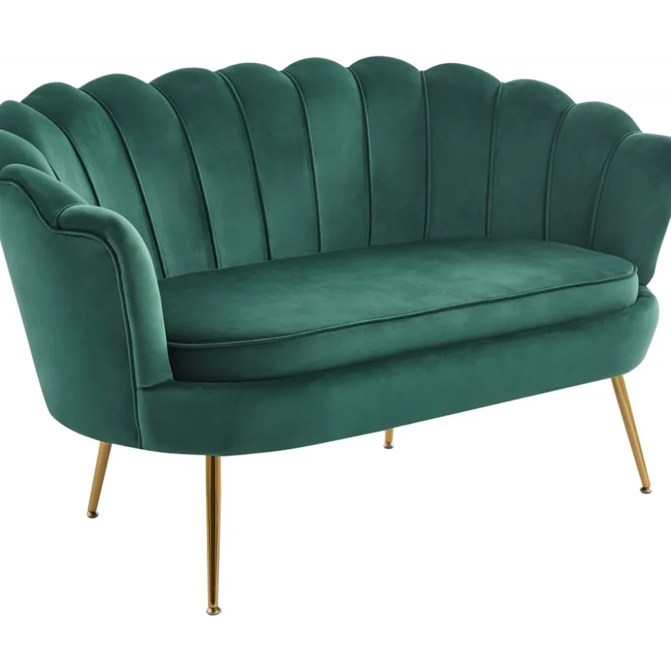 2-sits soffa grön/mässing - Kingsley + Möbeltassar