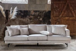 3-sits soffa i beige manchester - Hedlunda + Fläckborttagare för möbler