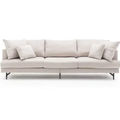 3-sits soffa i beige manchester - Hedlunda + Fläckborttagare för möbler