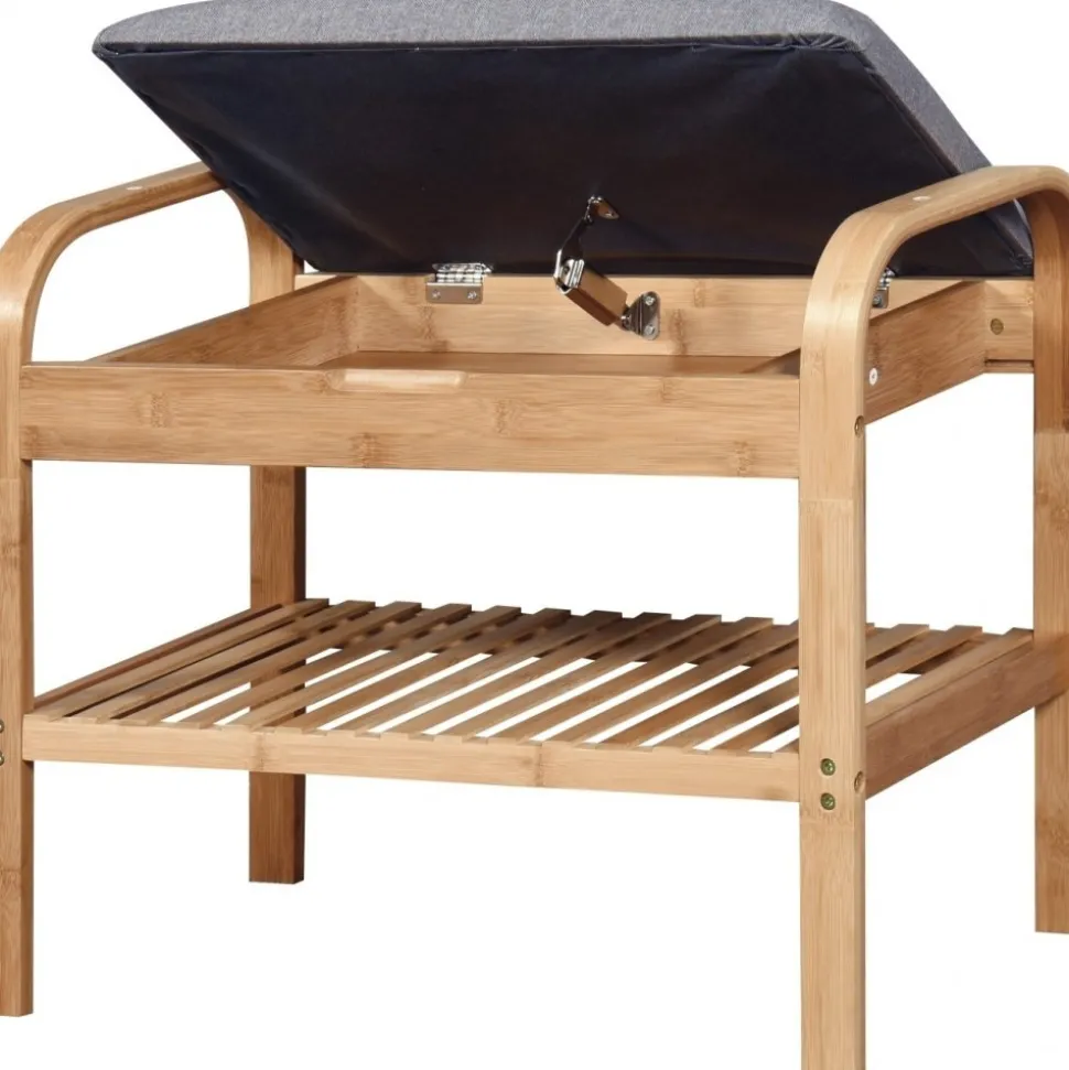 Sittbänk med dold förvaring - Grå