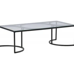 Skanör soffbord 140 x 70 cm - Svart