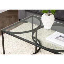 Skanör soffbord 140 x 70 cm - Svart