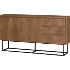 Skänk Ruba i valnöt - 140 cm + Textilrengöring för möbler