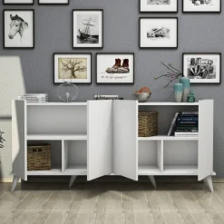 Skänk vit 180 cm - Elegant