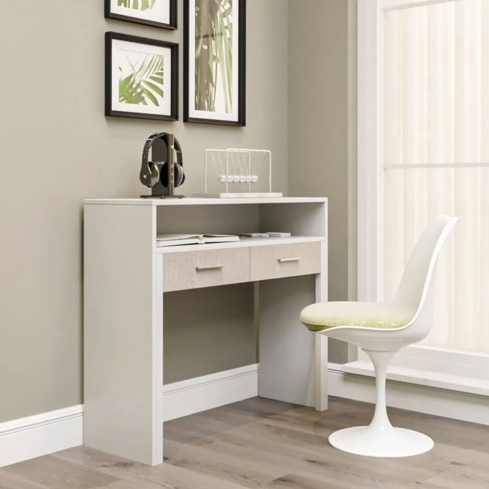 Skrivbord Maida utdragbart vit - 99 cm
