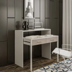 Skrivbord Maida utdragbart vit - 99 cm