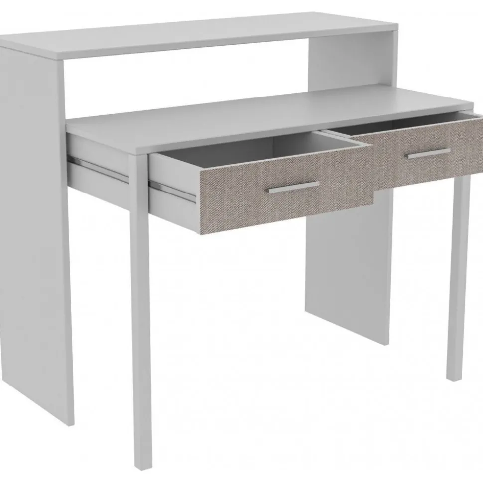 Skrivbord Maida utdragbart vit - 99 cm