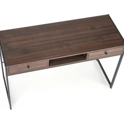 Skrivbord med lådor valnöt 123 cm bred + Textilrengöring för möbler