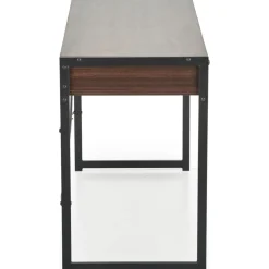 Skrivbord med lådor valnöt 123 cm bred + Möbeltassar