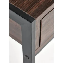 Skrivbord med lådor valnöt 123 cm bred + Möbeltassar