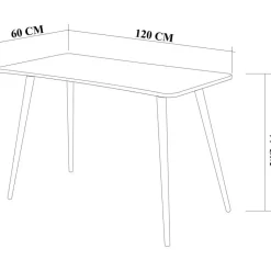 Skrivbord 120x60 cm - Fabio