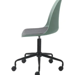 Skrivbordsstol mintgrön med hjul