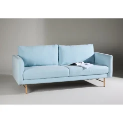 Sky 3-sits soffa - Babyblå/Whitewash