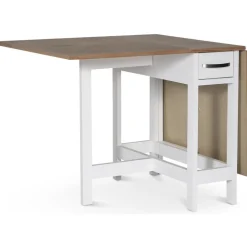 Slagbord vit/ek 30/90/150x80 cm - Fårö + Fläckborttagare för möbler