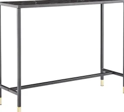 Slope avlastningsbord 100 x 30 cm - Svart/mässing