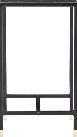 Slope sängbord - Svart/mässing