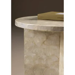 Smögen soffbord Ø40 cm - Ljusgrå