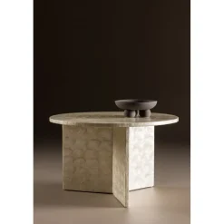 Smögen soffbord Ø70 cm - Ljusgrå