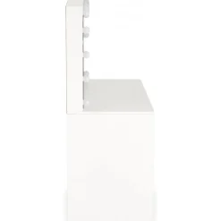 Sminkbord Vit 120 x 55 cm med LED-belysning - Facada + Textilrengöring för möbler