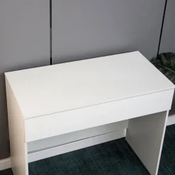 Sminkbord vitt med förvaring 90 cm bred