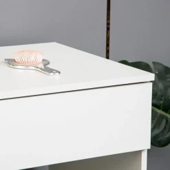 Sminkbord vitt med förvaring 90 cm bred