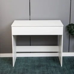 Sminkbord vitt med förvaring 90 cm bred