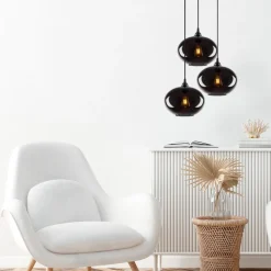 Smoke taklampa 51 - Svart