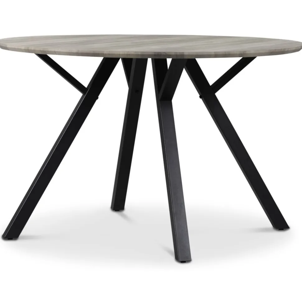 Smokey matgrupp, runt matbord med 4 st matstolar - Vintage + 3.00 x Möbeltassar