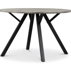 Smokey matgrupp, runt matbord med 4 st Carisma sammetsstolar - Bordeaux + 4.00 x Stolsdyna