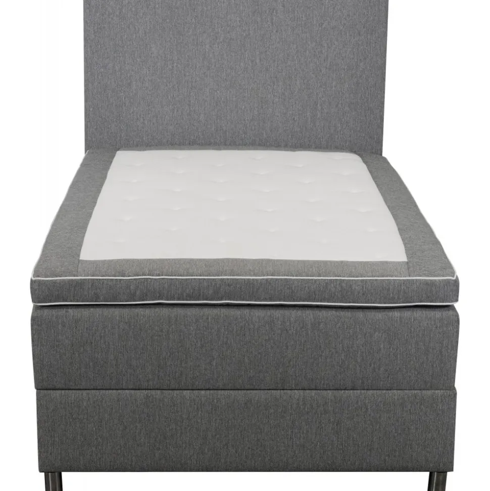 Säng med förvaring grå 120x200 cm