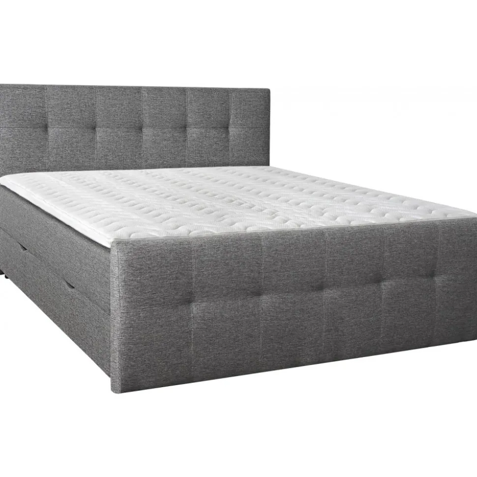 Säng med förvaring 180x200 cm - Grå