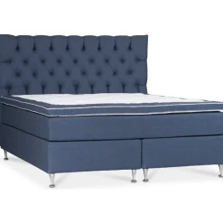 Säng 180x200 cm inklusive sänggavel - Blå - Superior