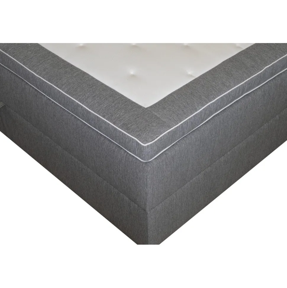 Säng 160x200 cm med förvaring grå