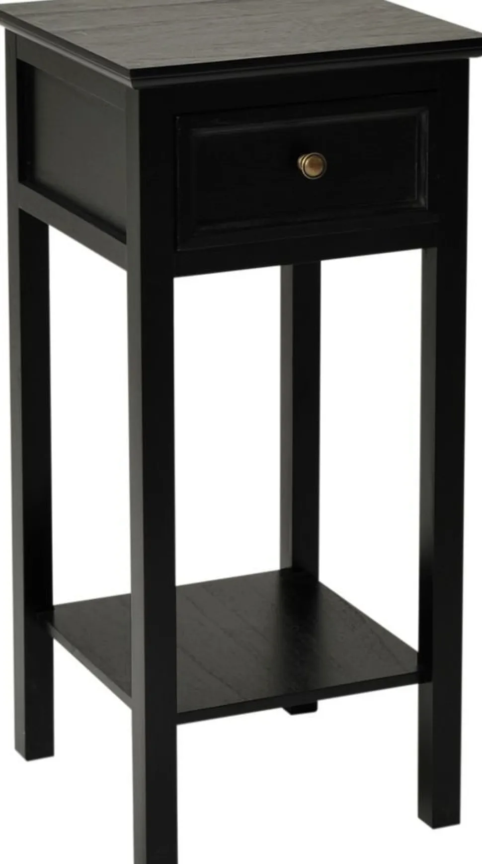 Sängbord 75 cm högt antiksvart - Holmby