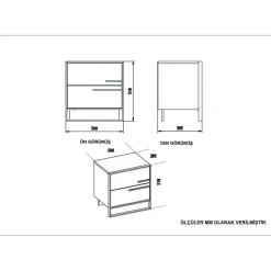 Sängbord - Guld/svart