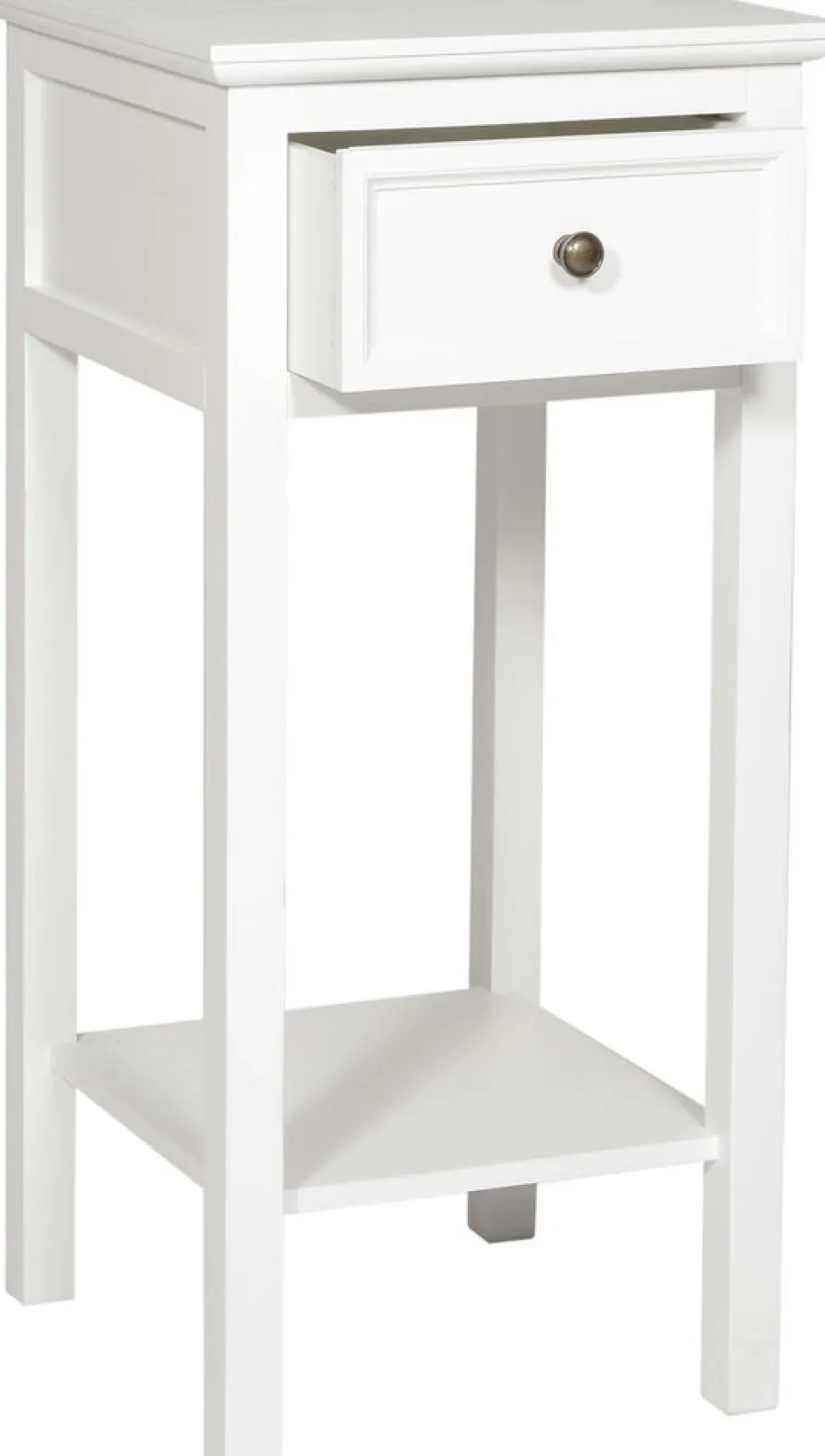 Sängbord antikvitt höjd 75 cm - Bristol