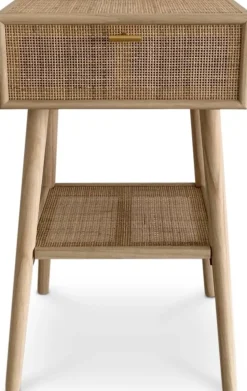 Sängbord i rotting/mässig höjd 70 cm - React