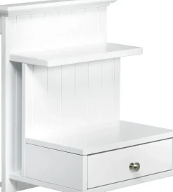 Sängbord vägghängt vitt - Linnea