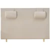 Sänggavel med nackkuddar 160 x 125 cm - Beige