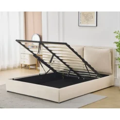 Sängram lyx 160 x 200 cm - Beige