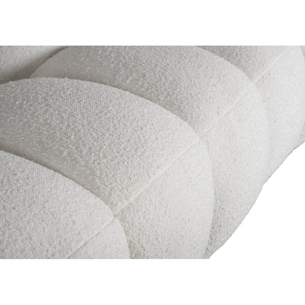 Soffa 322 cm bred beige teddy - Elisa + Textilrengöring för möbler