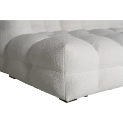 Soffa 322 cm bred beige teddy - Elisa + Textilrengöring för möbler