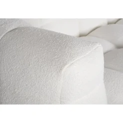 Soffa 322 cm bred beige teddy - Elisa + Textilrengöring för möbler