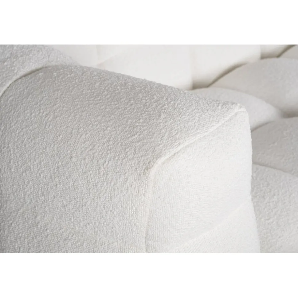 Soffa 322 cm bred beige teddy - Elisa